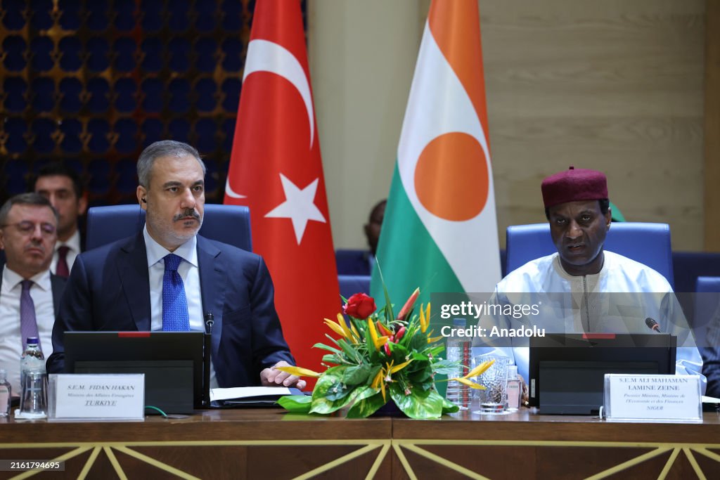 Turkish Ministers Fidan, Guler ve Bayraktar in Niger