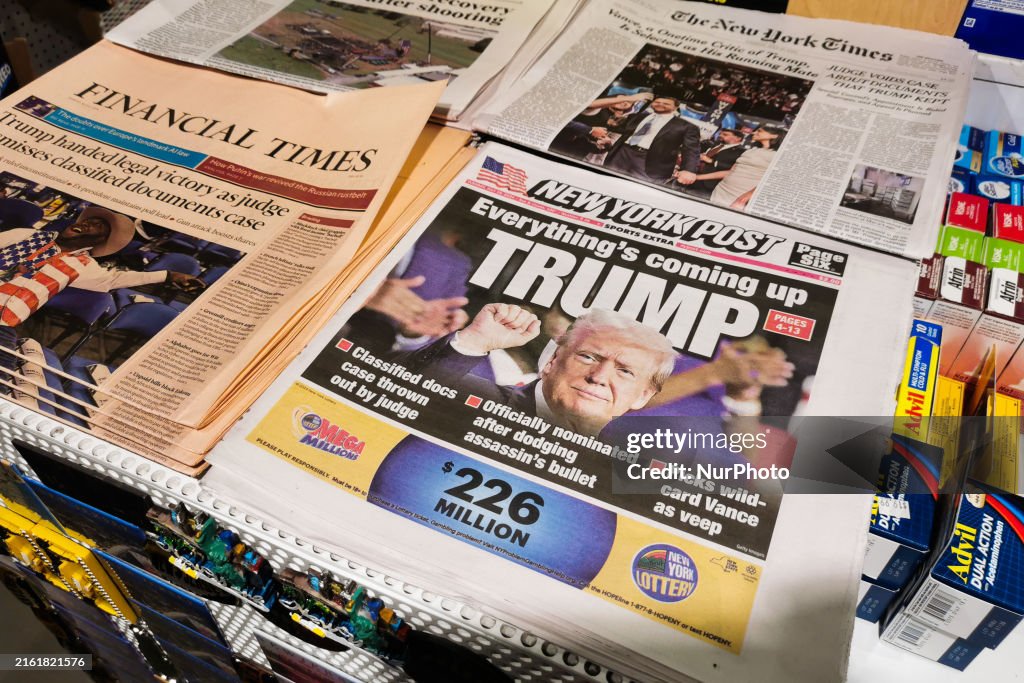 Donald Trump On NY Post Cover