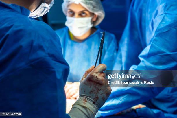 Surgeon Using Forceps 488 Forceps Hand Stock Photos, High-Res Pictures, and Images - Getty Images