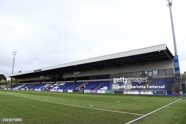 General view inside the stadium prior to the Pre-Season Friendly match between Macclesfield and Blackburn Rovers XI at Leasing.com Stadium on July...