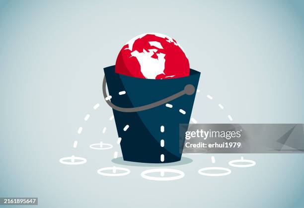 environmental issues - plug hole stock illustrations