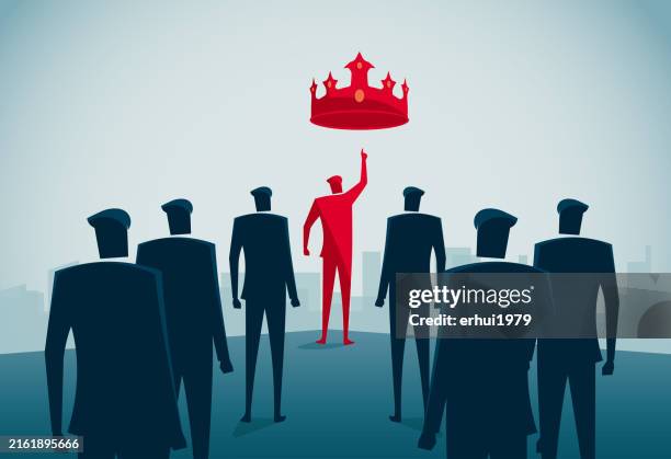 a group of men seeking power - sorting hat stock illustrations