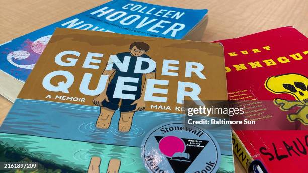 Several books from a proposed list of ban books from Carroll County, Maryland, Public Schools libraries.