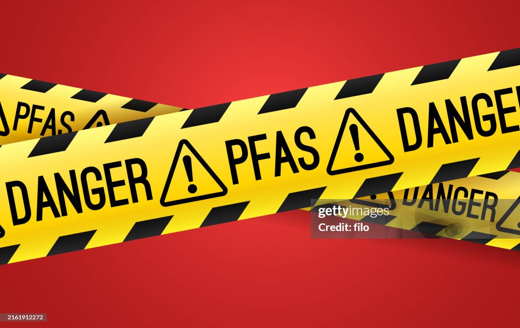 Danger PFAS Caution Warning Barrier Tape