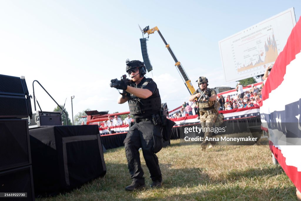 Donald Trump Injured During Shooting At Campaign Rally In Butler, PA