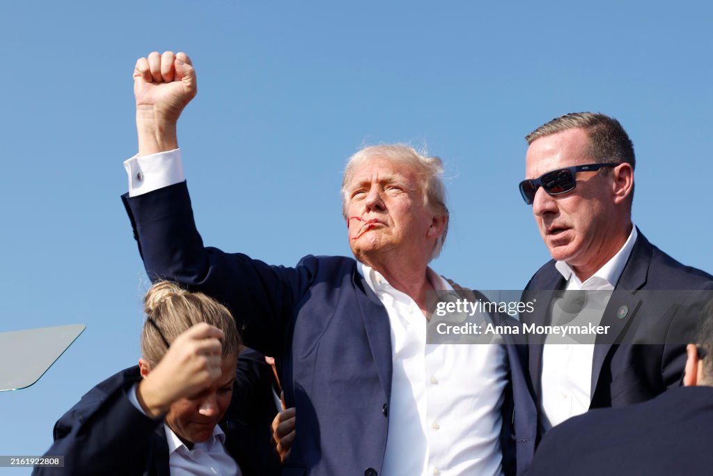 Donald Trump Injured During Shooting At Campaign Rally In Butler, PA