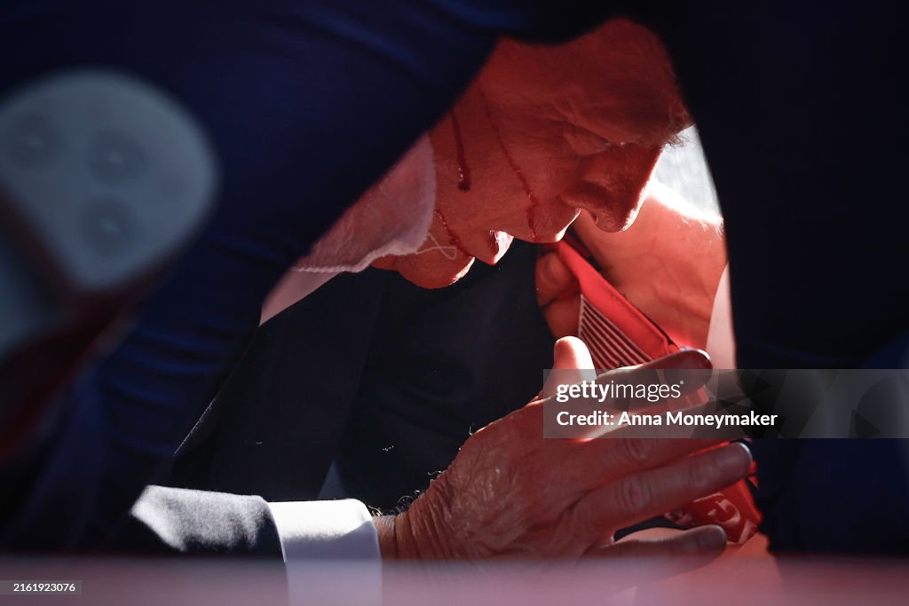 Donald Trump Injured During Shooting At Campaign Rally In Butler, PA