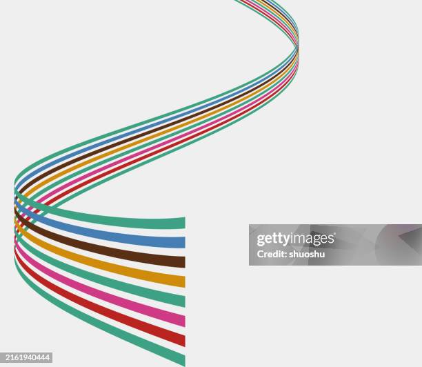 motion colors arranging symmetry ribbon pattern background - speed lines cartoon stock illustrations