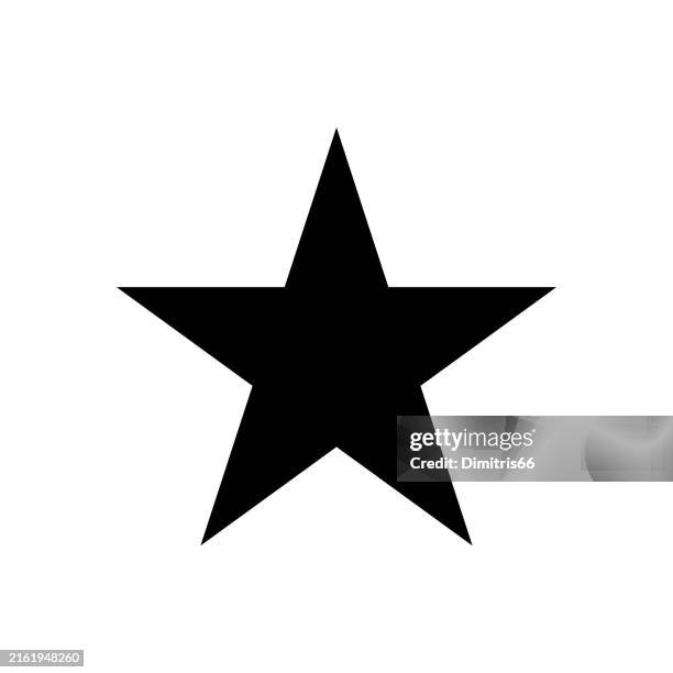 illustrazioni stock, clip art, cartoni animati e icone di tendenza di icona a forma di stella - stella