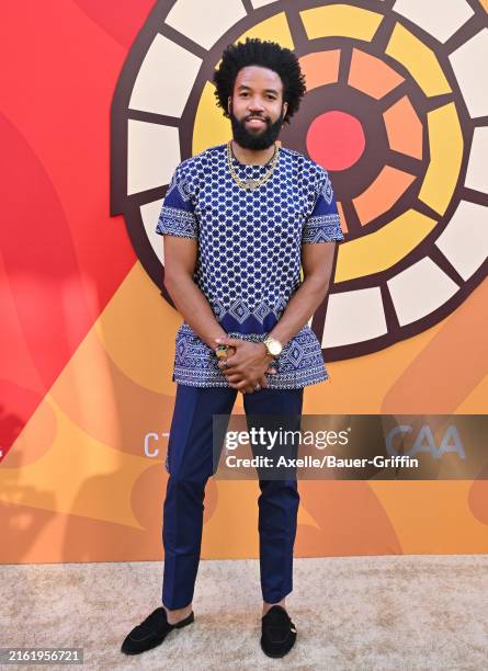 Denim Richards attends the Charlize Theron Africa Outreach Project 2024 Block Party at Universal Studios Backlot on July 13, 2024 in Universal City,...