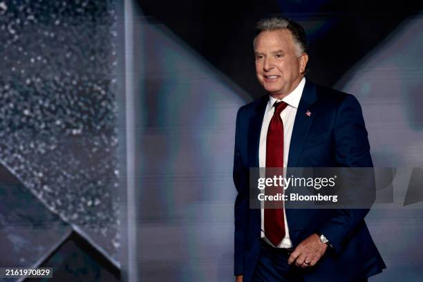 Steve Witkoff, founder and chief executive officer of Witkoff Group LLC, arrives to speak during the Republican National Convention at the Fiserv...