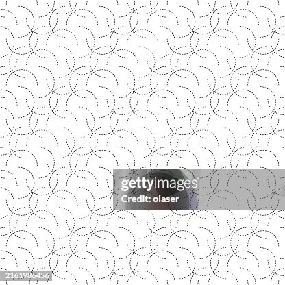 Pattern Seperated Overlapping Separated Striped Half Circles Pattern High-Res Vector ...