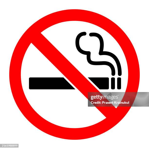 no smoking sign. vector illustration - no smoking sign stock pictures, royalty-free photos & images