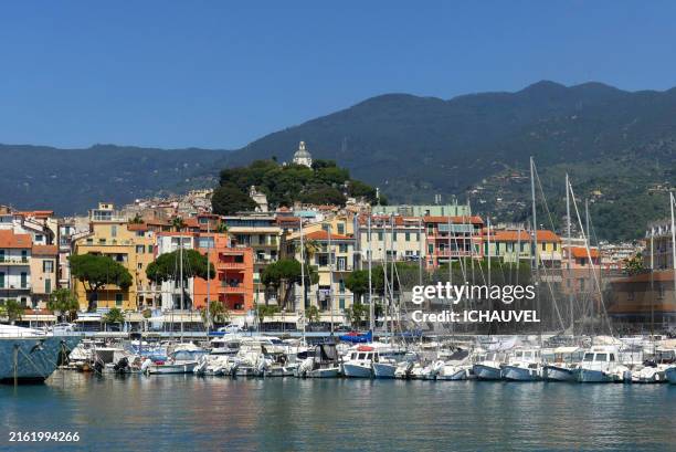 san remo port italy - san remo italy stock pictures, royalty-free photos & images