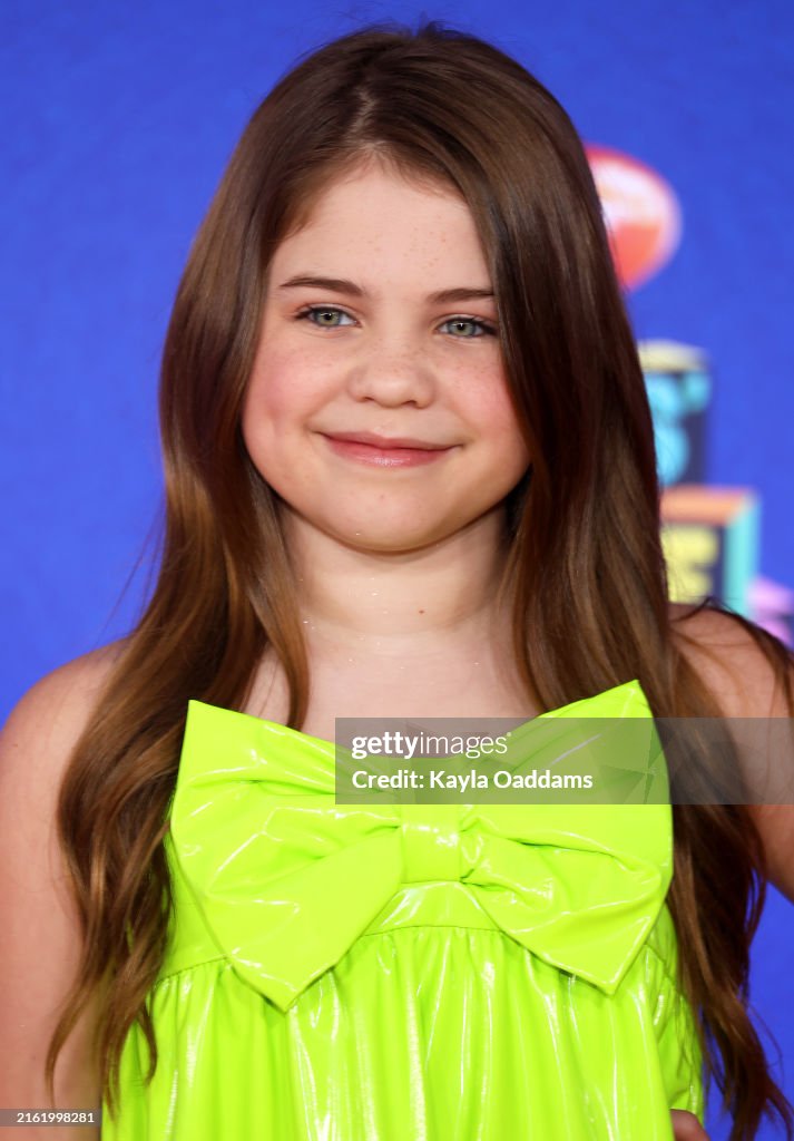 Pyper Ray Pyper Braun attends 2024 Nickelodeon's Kids' Choice Awards at Barker ...