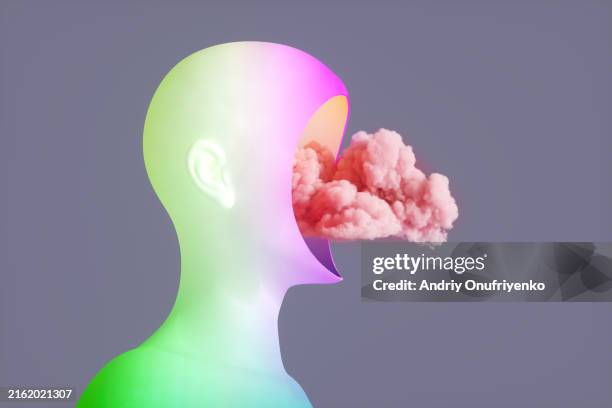 cloud head - surreal stock pictures, royalty-free photos & images