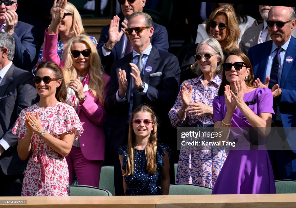 Celebrity Sightings At Wimbledon 2024 - Day 14