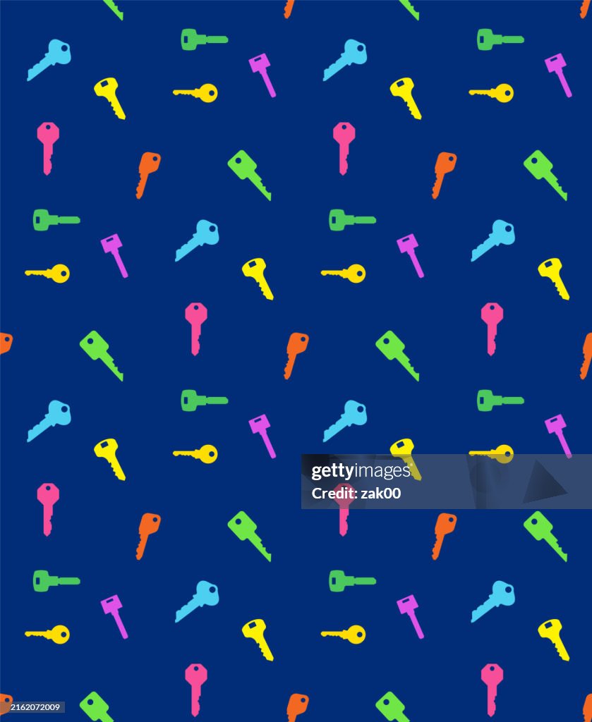 Multi Key Background Image Keys Seamless Vector Wallpaper A Lot Of Turnkeys Endless Pattern ...