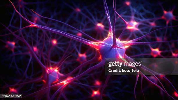 firing neurons - dopamine stock pictures, royalty-free photos & images