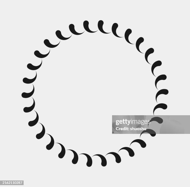black and white rope icon curve pattern - twisted rope vector stock illustrations