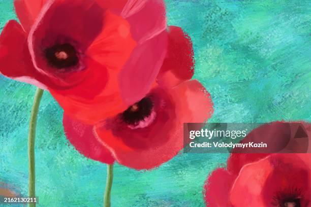 ilustraciones, imágenes clip art, dibujos animados e iconos de stock de a picturesque illustration of blooming tulips - tulip fields