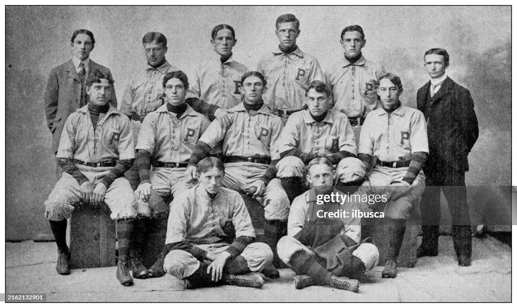 Antique photograph of baseball team: University of Pennsylvania Baseball Club 1898