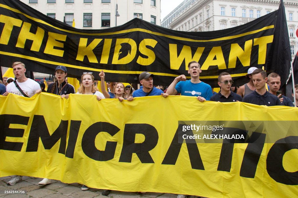 AUSTRIA-FARRIGHT-IDENTITARIAN-DEMONSTRATION