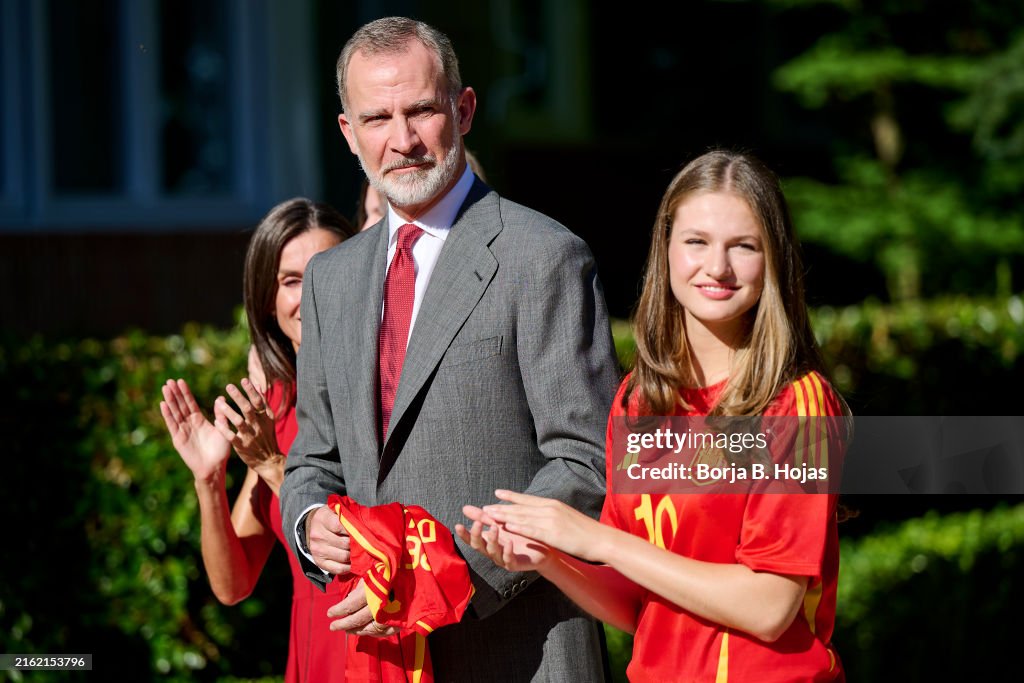 Spanish Royals Receive UEFA EURO 2024 Winning Team