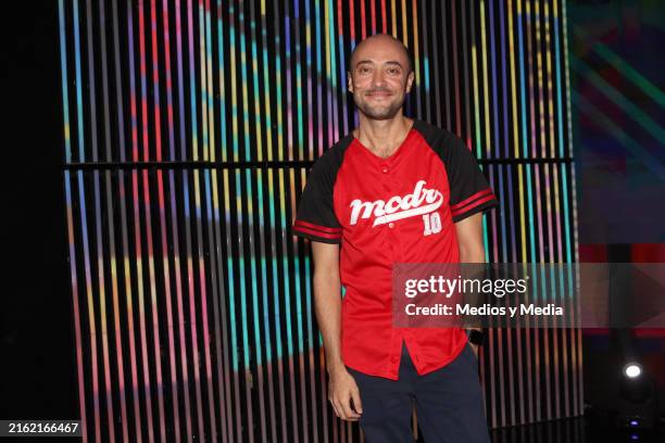 Alfonso Borbolla poses during the presentation of 'Me Caigo de Risa 10' at Televisa San Angel on July 15, 2024 in Mexico City, Mexico.