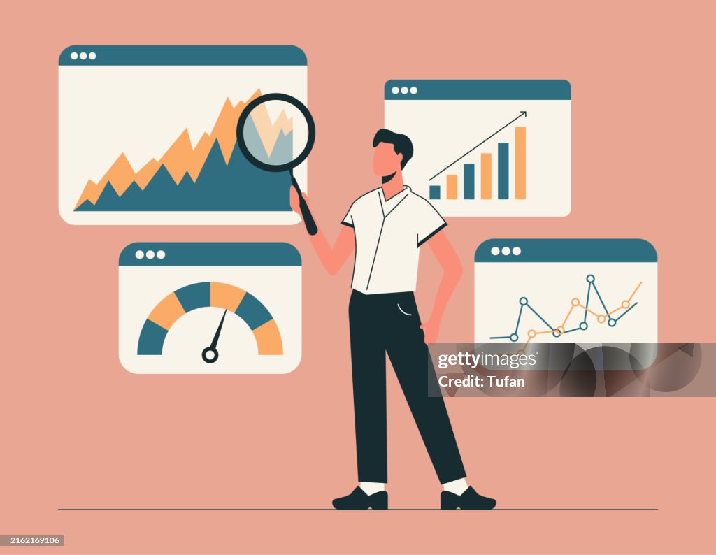 Measuring Data Graphics Data Analysis Illustration Business Analytics Graphic Performance ...