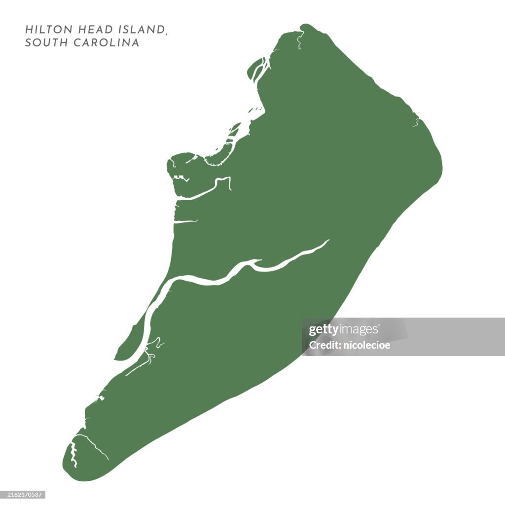 Map of Hilton Head Island, SC