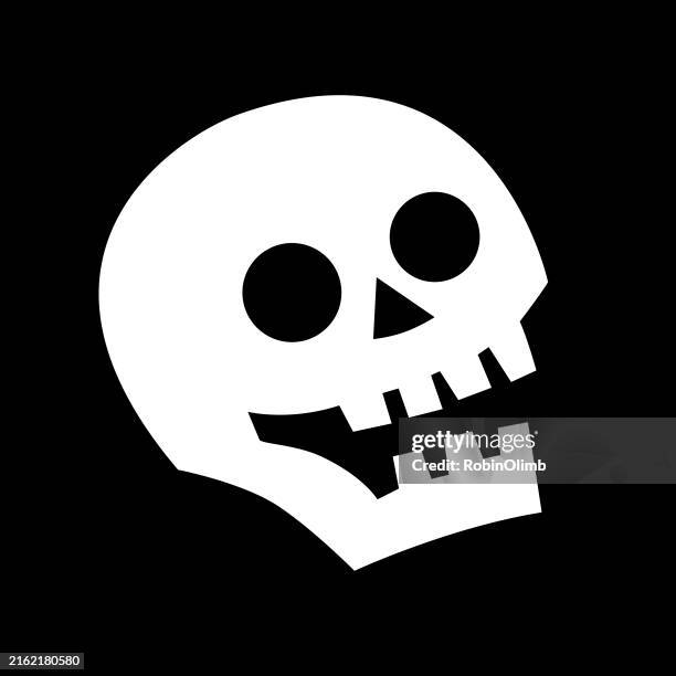 cute skull icon - skull stock illustrations