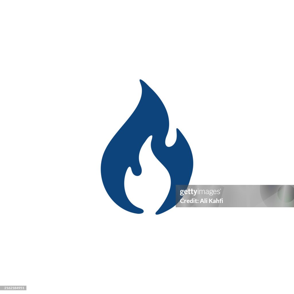 Flame glyph icon. Solid icon that can be applied anywhere, simple, pixel perfect and modern style