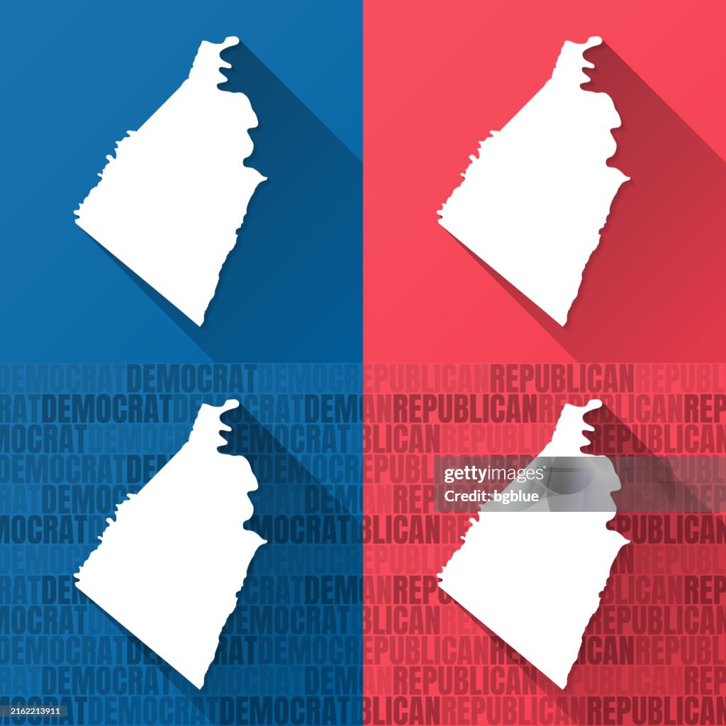 Jefferson County, West Virginia. Maps on blue and red backgrounds