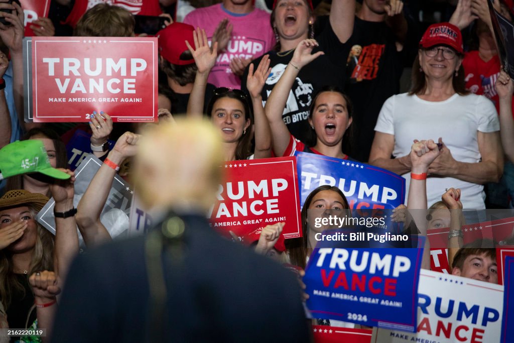 Donald Trump And J.D. Vance Hold First Joint Campaign Rally After The RNC