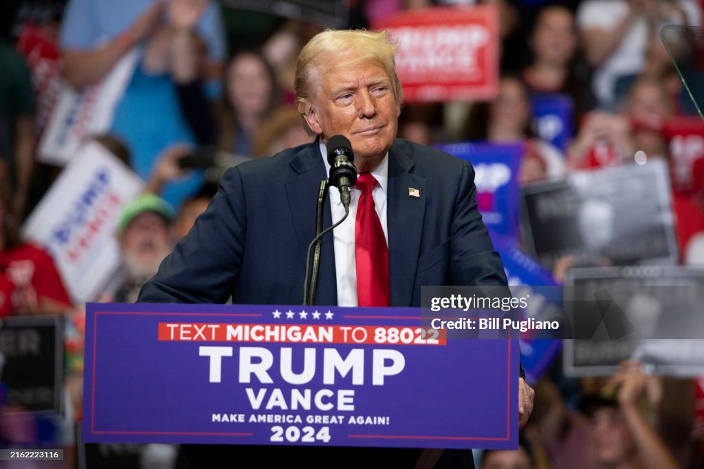 Donald Trump And J.D. Vance Hold First Joint Campaign Rally After The RNC