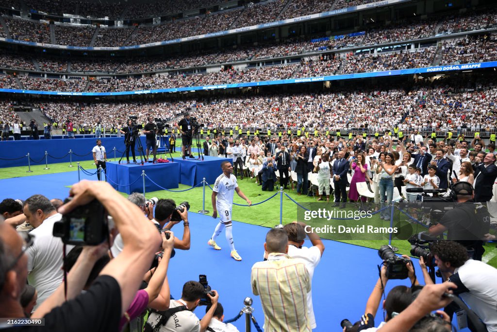Real Madrid Unveils New Signing Kylian Mbappe