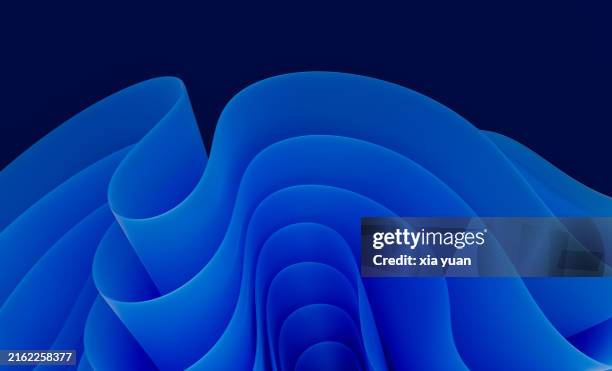 layered waves and curves pattern abstract background - flexibel stock-fotos und bilder