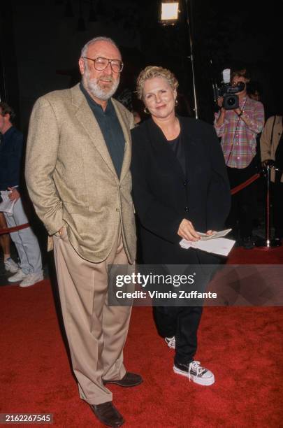 Producer Barney Rosenzweig with his wife, actress Sharon Gless at the "Fire and Ice Ball", Hollywood, Los Angeles, California, October 17th 1996.