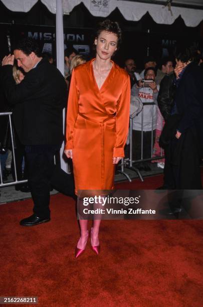 Actress Connie Nielsen at the "Mission To Mars" film premiere, El Capitan Theatre, Hollywood, Los Angeles, California, March 8th 2000.
