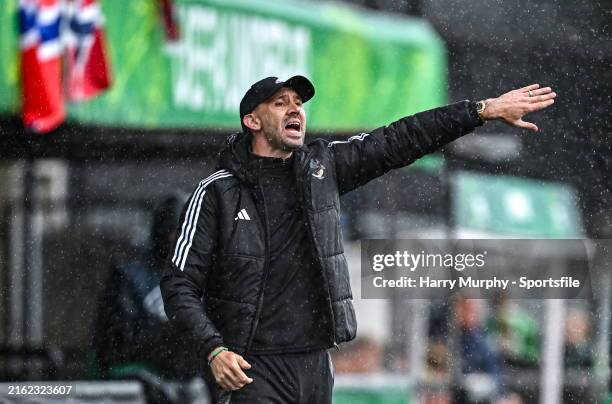 Northern Ireland head coach Gareth McAuley during the UEFA European Under-19 Championship 2024 Group A match between Norway and Northern Ireland at...