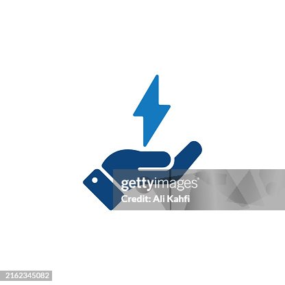 Electrical energy glyph solid icon. Solid icon that can be applied anywhere, simple, pixel perfect and modern style Electrical energy glyph solid icon. Solid icon that can be applied anywhere, simple, pixel perfect and modern style