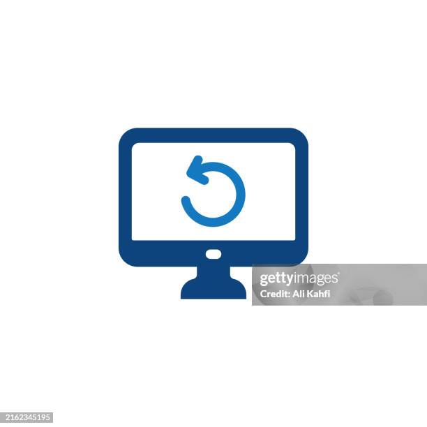 recovery glyph solid icon. solid icon that can be applied anywhere, simple, pixel perfect and modern style - cooling installations stock illustrations