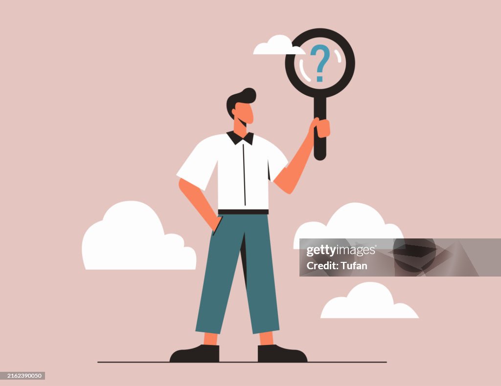 Finding The Problem Problem Analysis Finding Solutions Business Problemsolving Man With ...