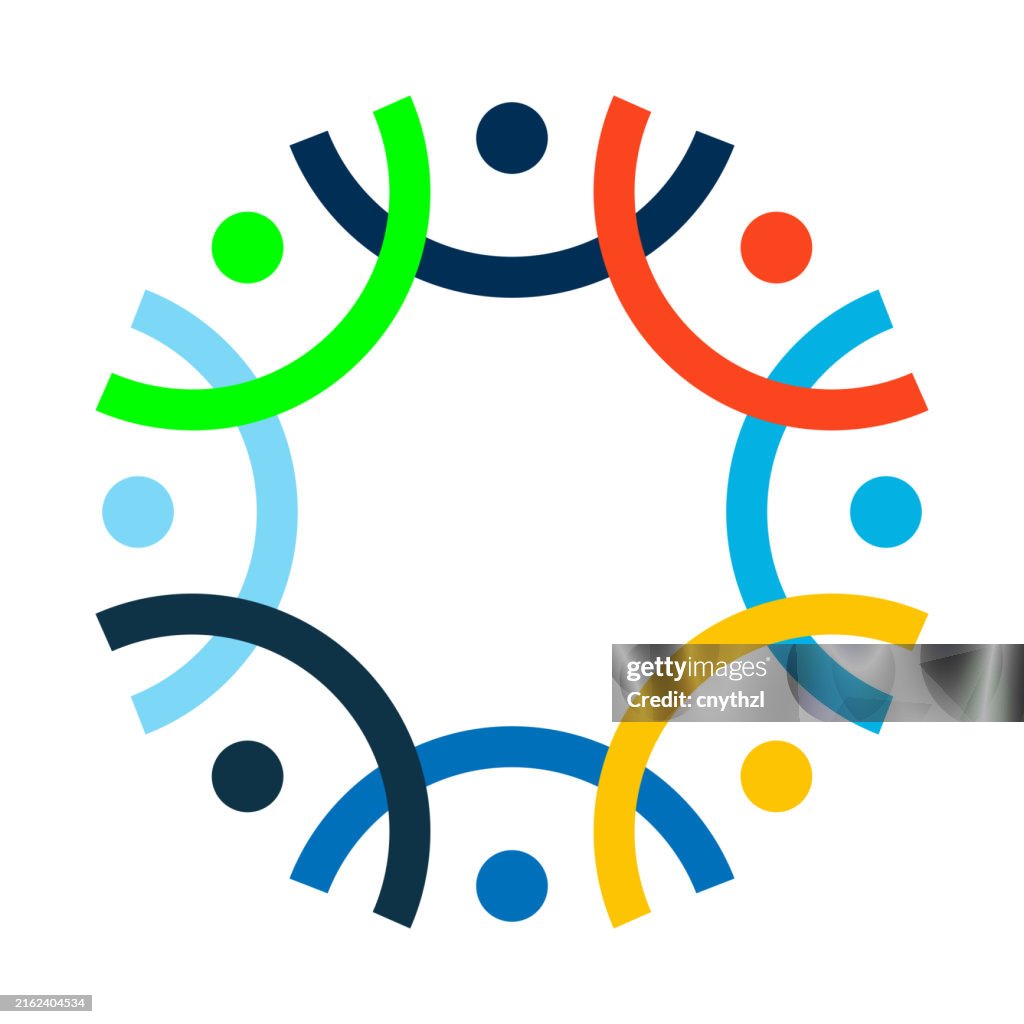 Unity Teamwork Vector People And Unity Vector Illustration Collaborative Teamwork Together ...