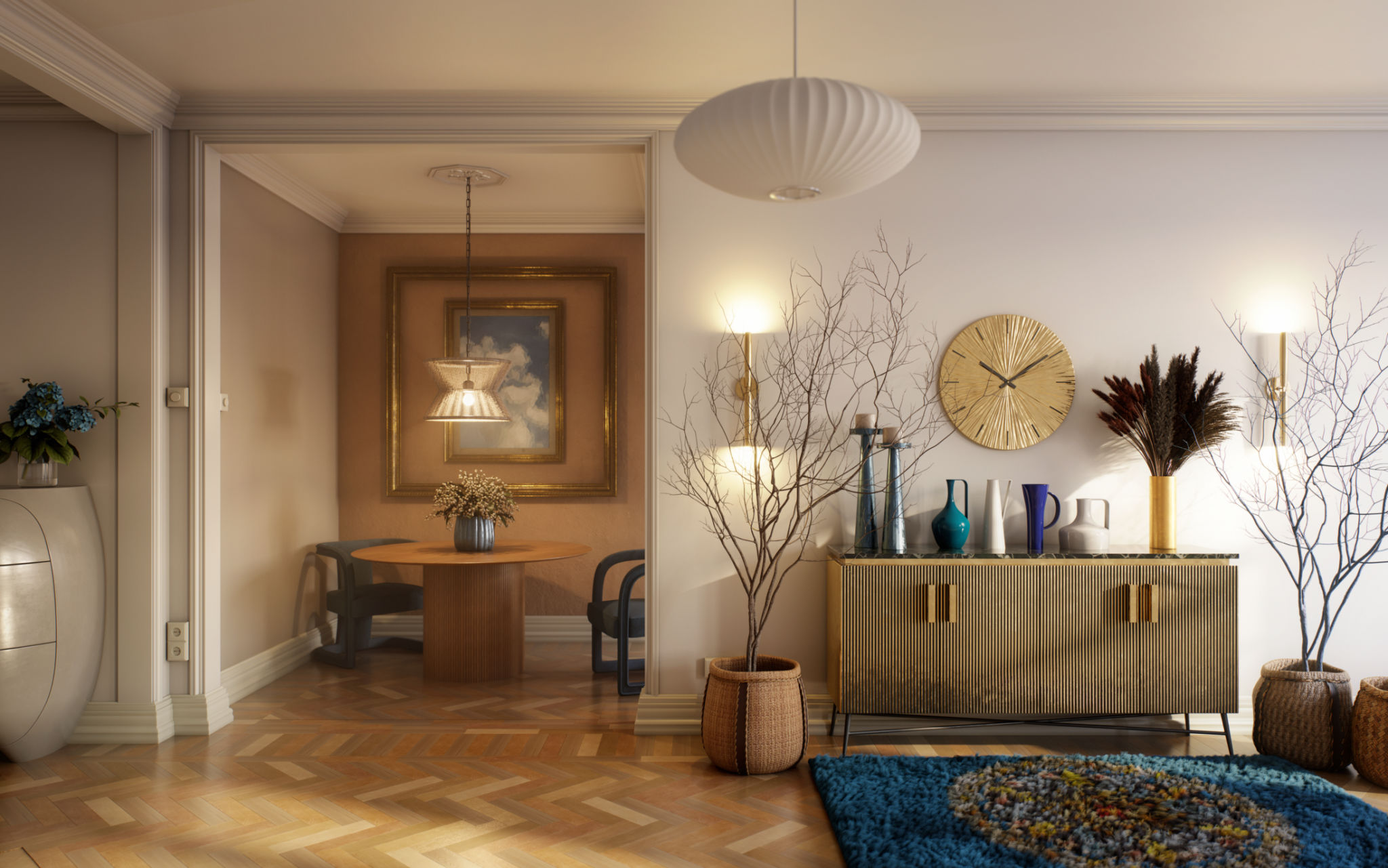 modern vintage interior