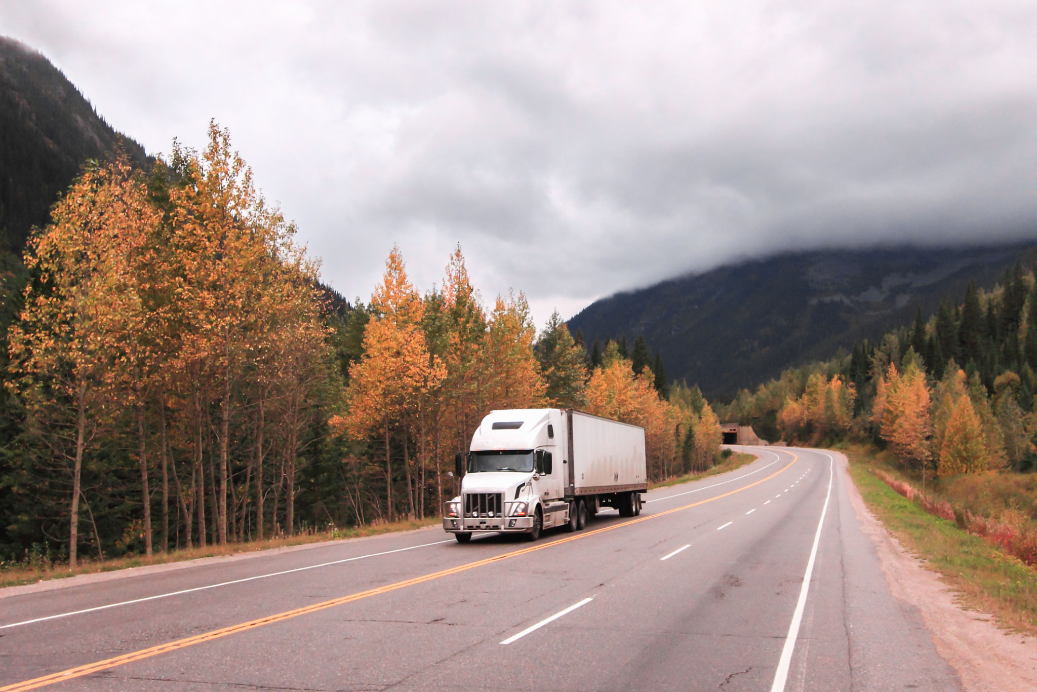 truck on highway