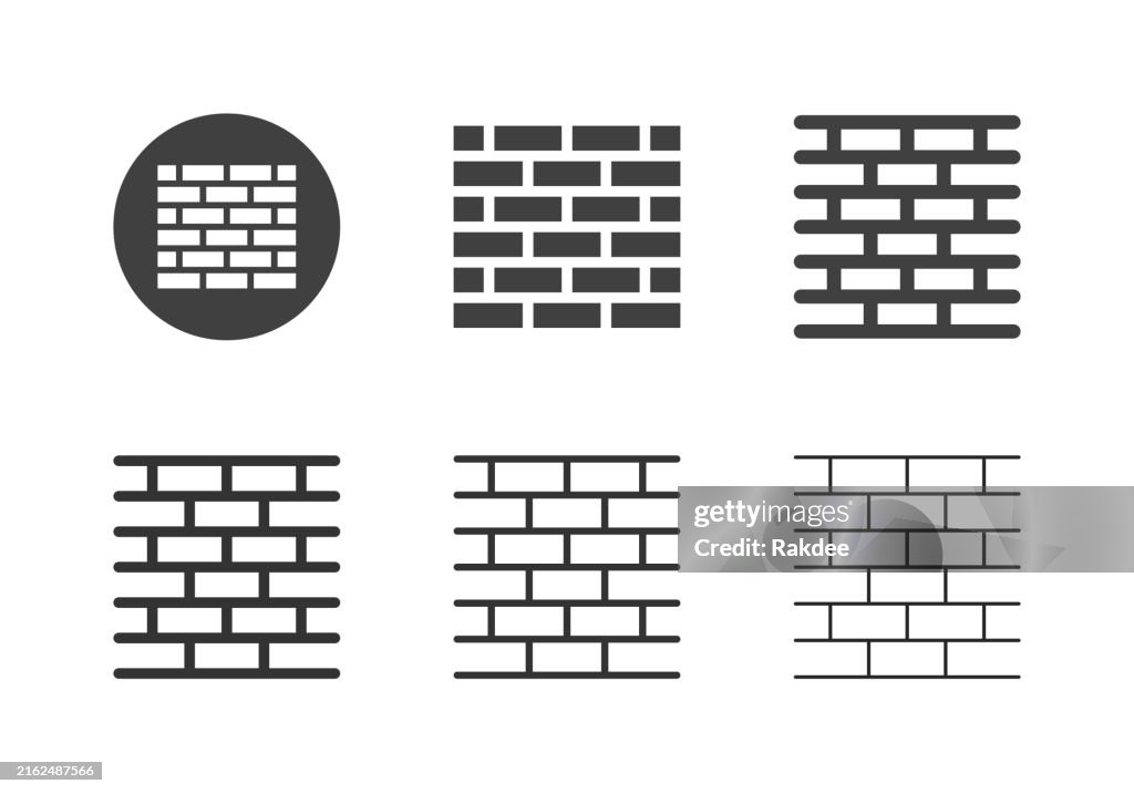 Brick Wall Icons - Multi Series