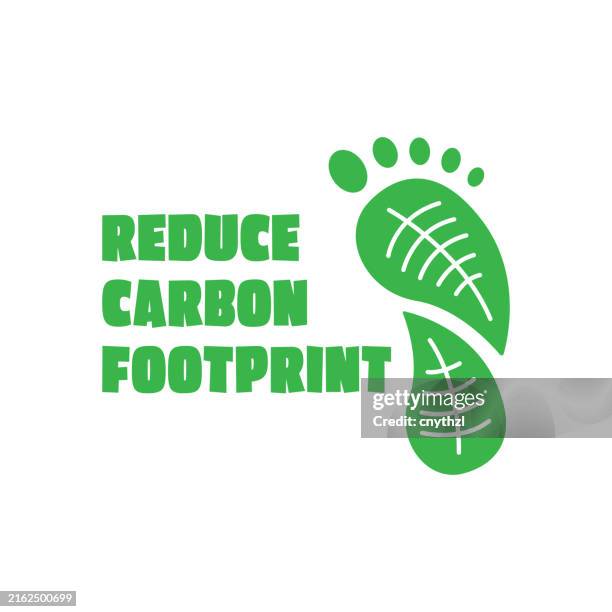 illustrazioni stock, clip art, cartoni animati e icone di tendenza di ridurre l'impronta di carbonio concetto illustrazione vettoriale. cambiamento climatico, responsabilità, natura, ambiente. - emissioni di co2