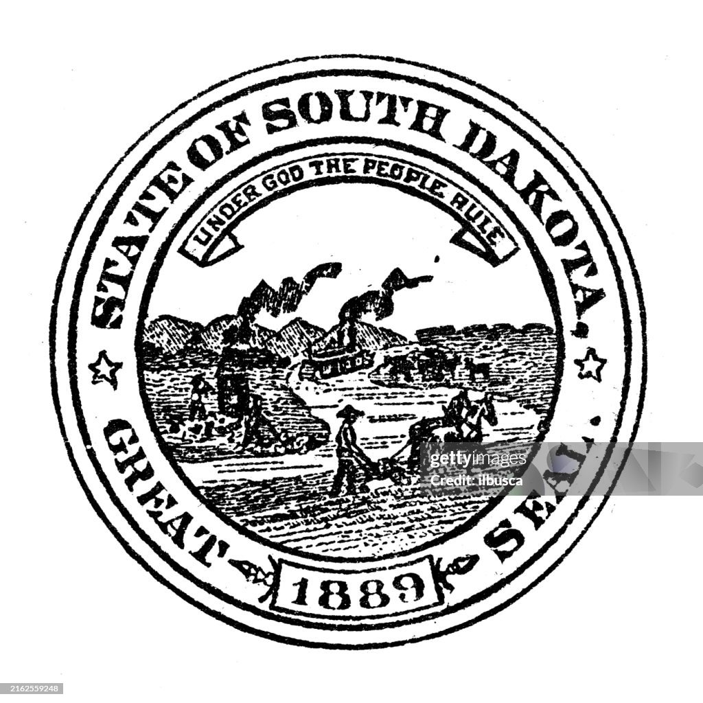Seal of USA states: South Dakota